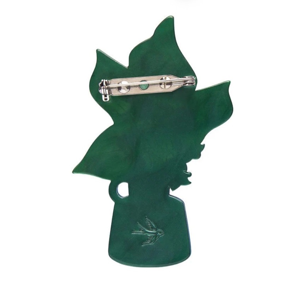 Erstwilder Our Lady's Tears Brooch flower Pin NWOT - Picture 5 of 8